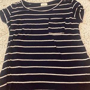 short sleeve striped T-shirt